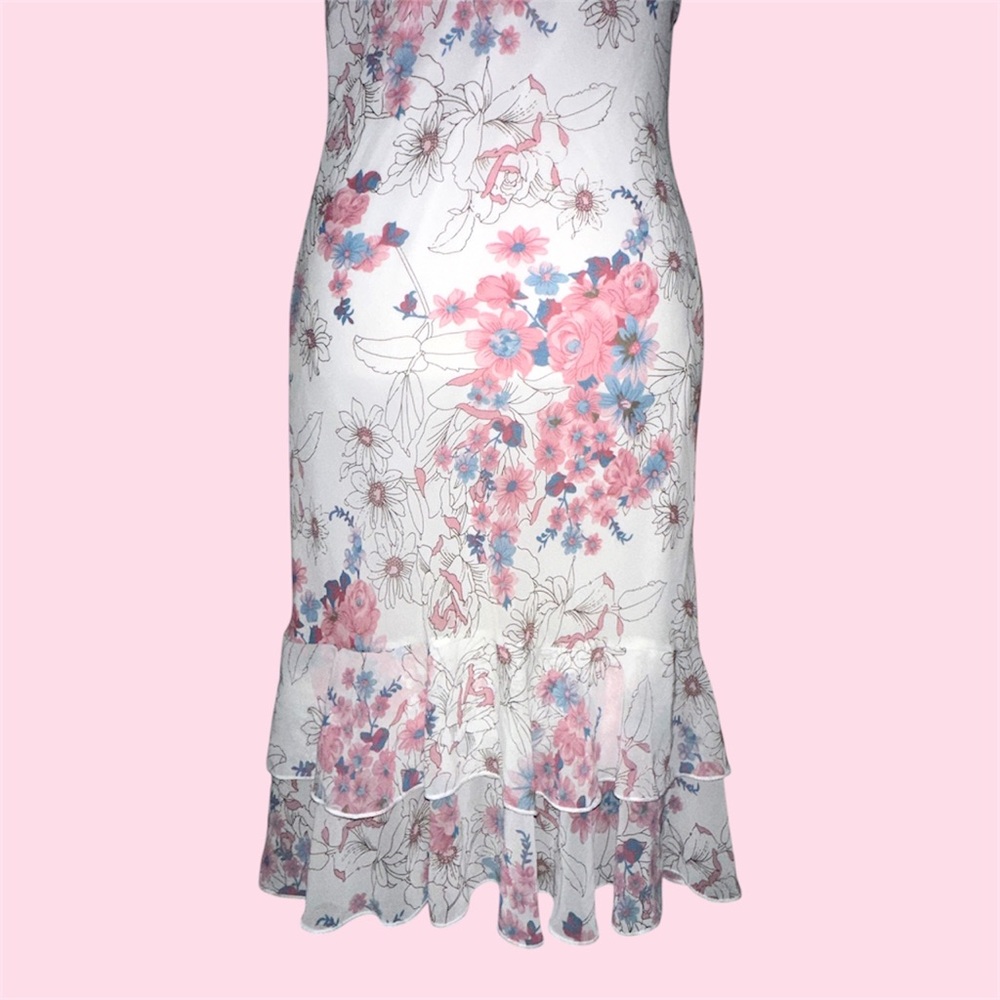 Y2K Floral Ruffle Dress - Picture 3 of 6